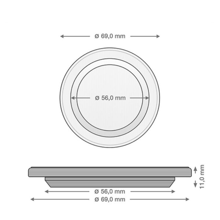 Weck #763 vasetto 60ø 290ml trasparente