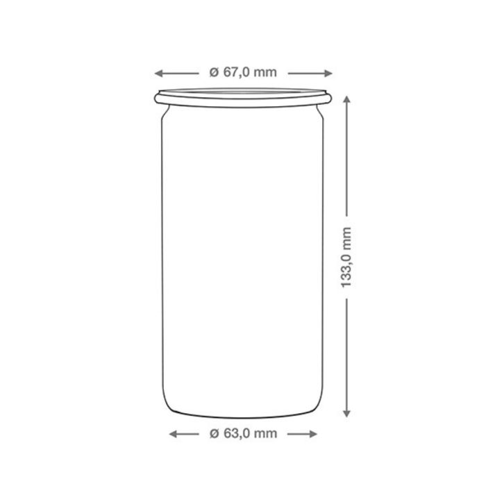 Weck #975 vasetto 60ø 340ml trasparente