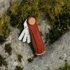 Orbitkey Waxed canvas portachiavi brick red/rose gold