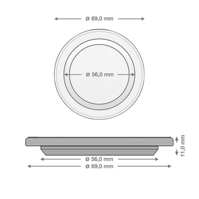 Weck #755 vasetto 60ø 50ml trasparente