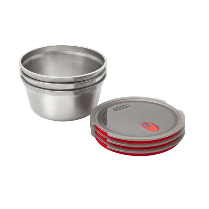 Black+Blum MULTI-FUNCTION acciaio piccolo 650ml grigio/rosso