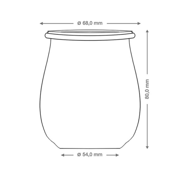 Weck #762 vasetto 60ø 220ml trasparente
