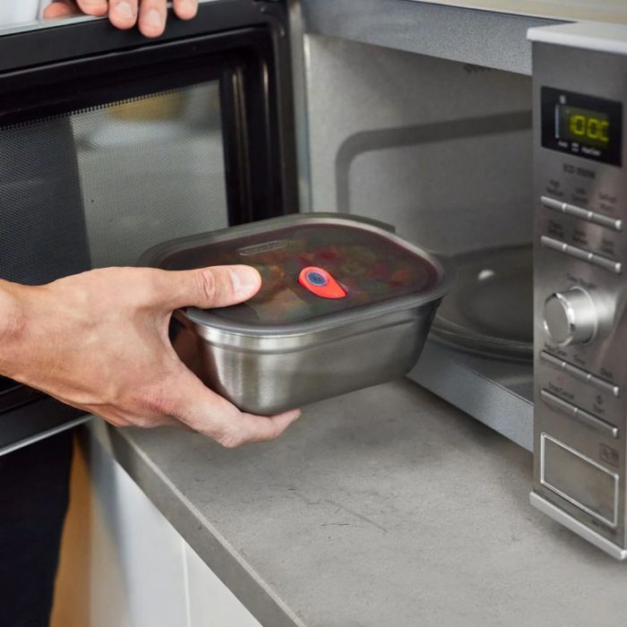 Black+Blum MULTI-FUNCTION acciaio medio 900ml grigio/rosso