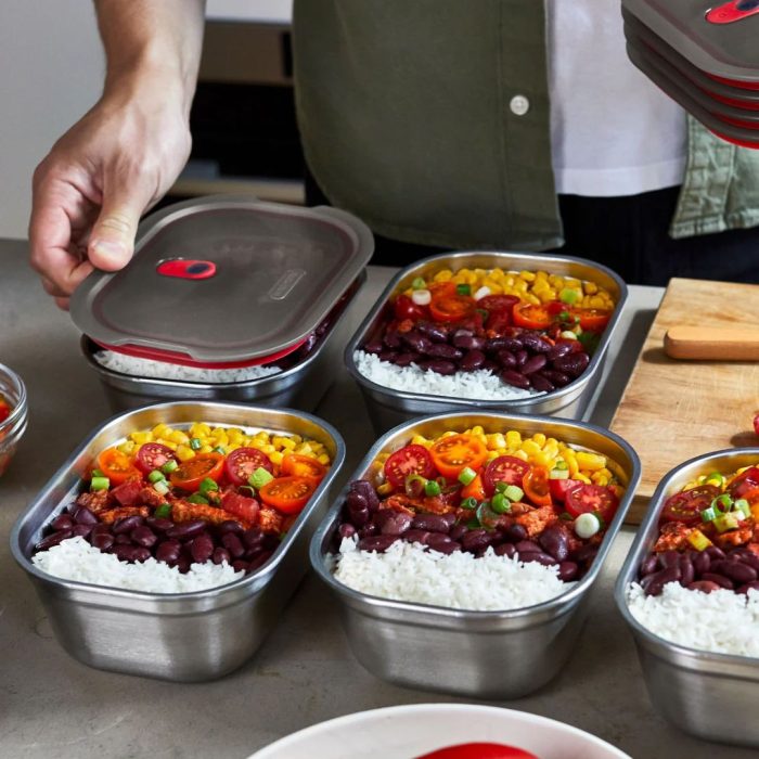 Black+Blum MULTI-FUNCTION acciaio grande 1200ml grigio/rosso