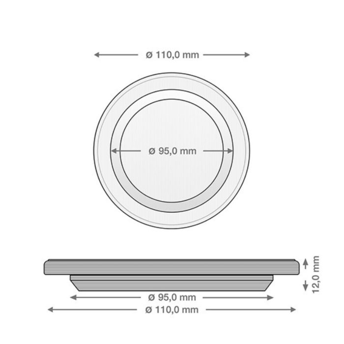 Weck #745 vasetto 100ø 1062ml trasparente