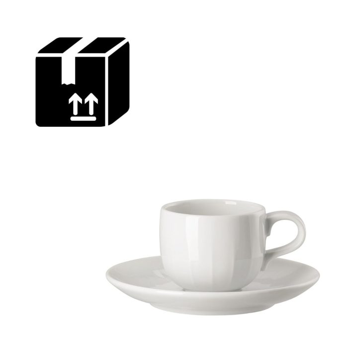 Arzberg Joyn bianco set 6 tazzine espresso con piattino