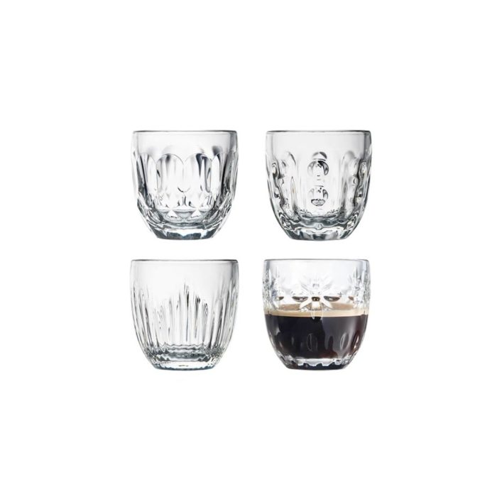 La Rochère TROQUET Set 4 bicchierini espresso 10cl