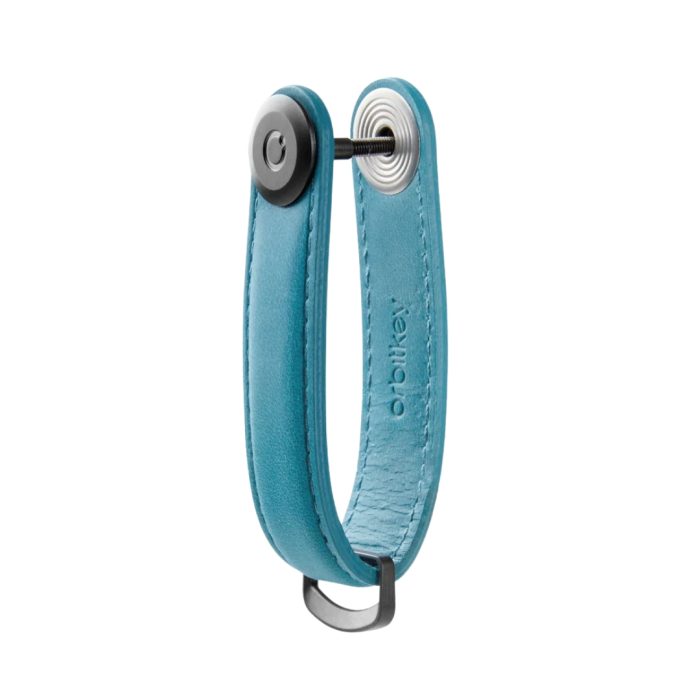 Orbitkey Leather crazy horse portachiavi teal