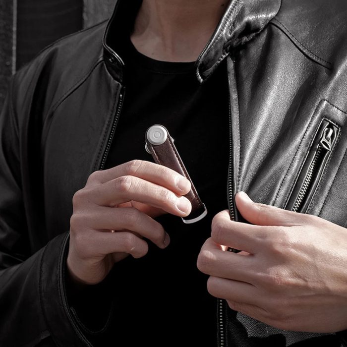 Orbitkey Portachiavi original espresso / silver