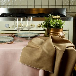 Tessuti Di Toscana Tovaglia Certaldo bicolore rosa/lavanda 150x180cm