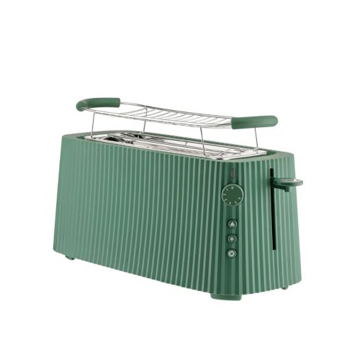 MDL15-GR.jpg Alessi PLISSÉ Tostapane lungo verde