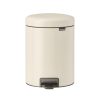 Brabantia NEWICON Pattumiera a pedale 5L - soft beige