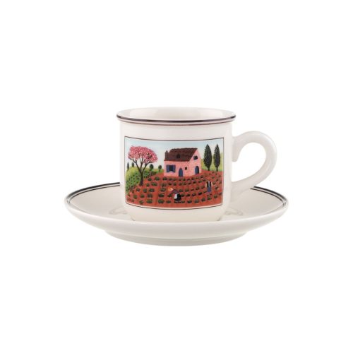 Villeroy & Boch DESIGN NAIF Tazza caffè con piattino - variopinto
