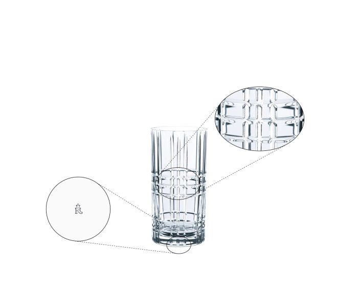 Riedel Tastes good longdrink set 4 bicchieri con 4 cannucce