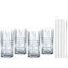 Riedel Tastes good longdrink set 4 bicchieri con 4 cannucce