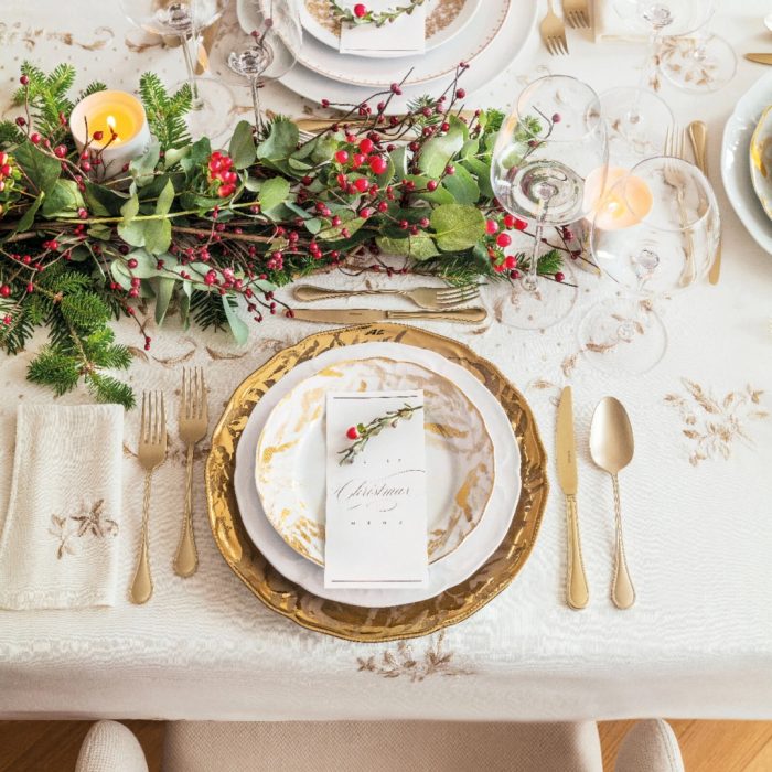 Sambonet Monoblocco Royal Antique PVD Champagne servizio posate inox 24 pz / 6 pers