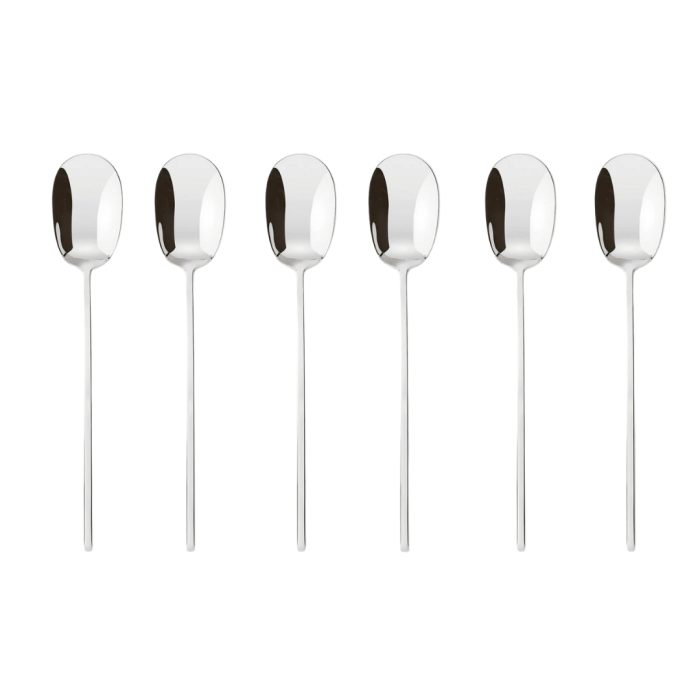 Sambonet “100” set 6 cucchiani moka acciaio inox