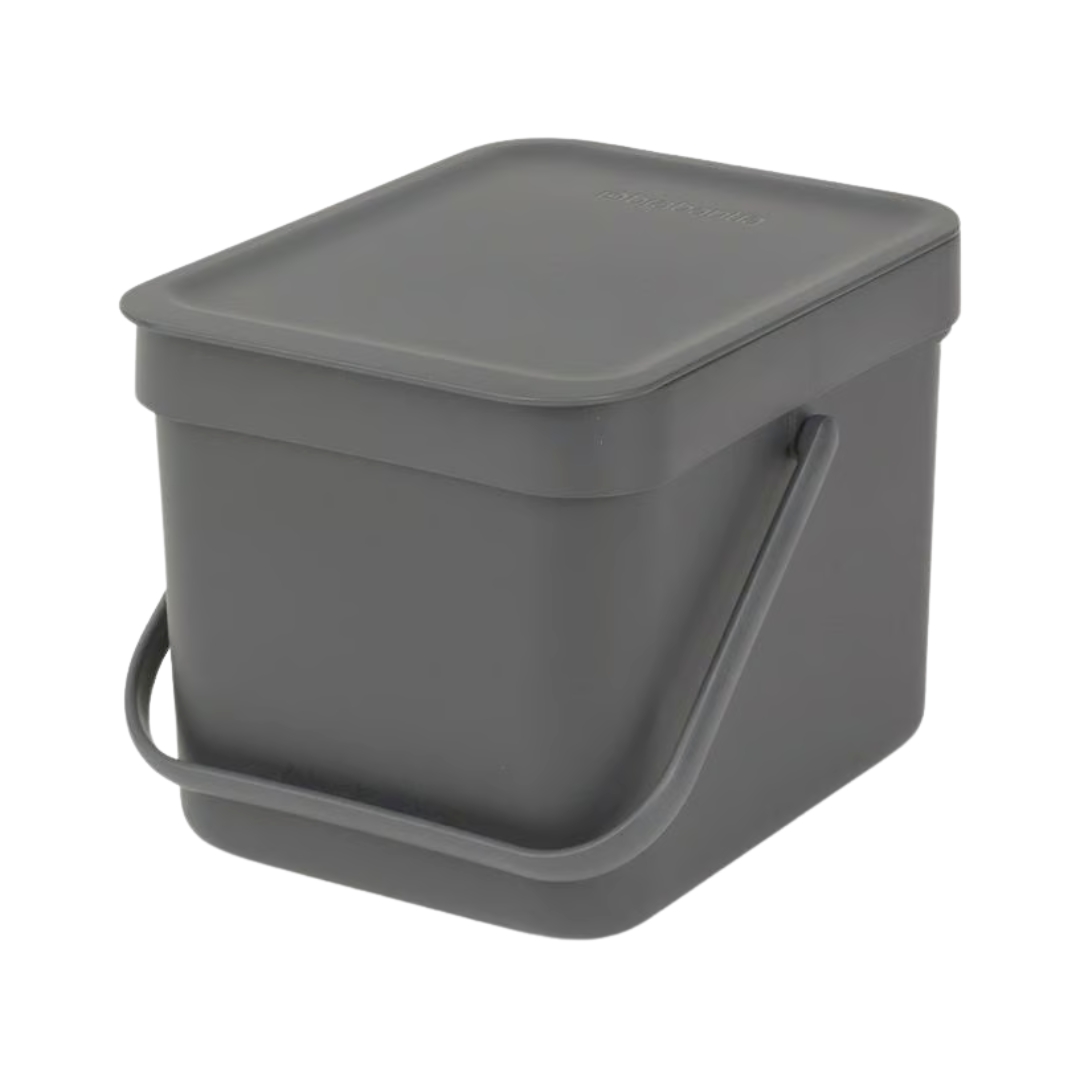 Brabantia SORT&GO Pattumiera 6L – dark grey