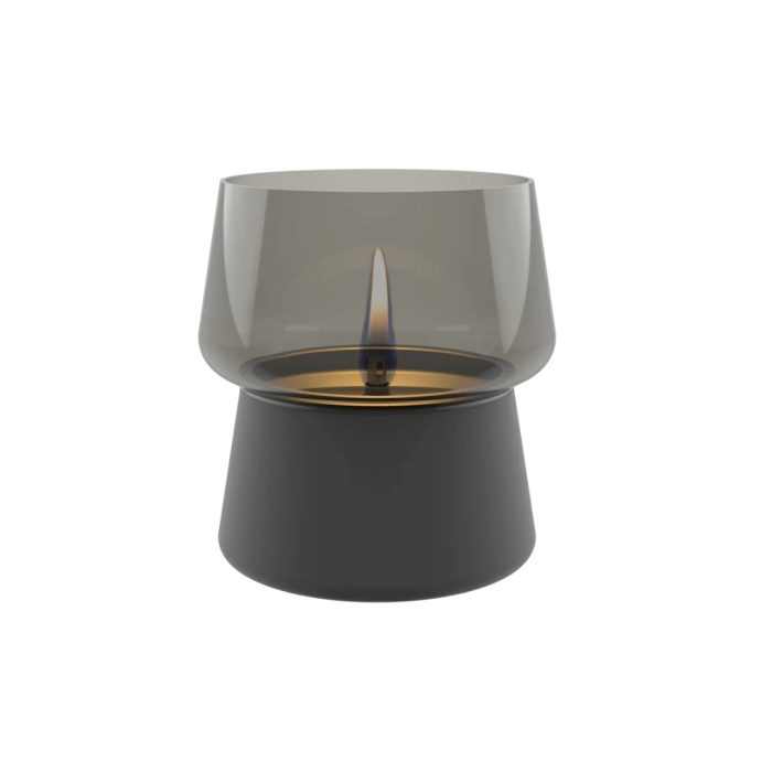 TENDER-FLAME18.jpg TenderFlame AMARYLLIS 14 Toned Glass lanterna - black smoke