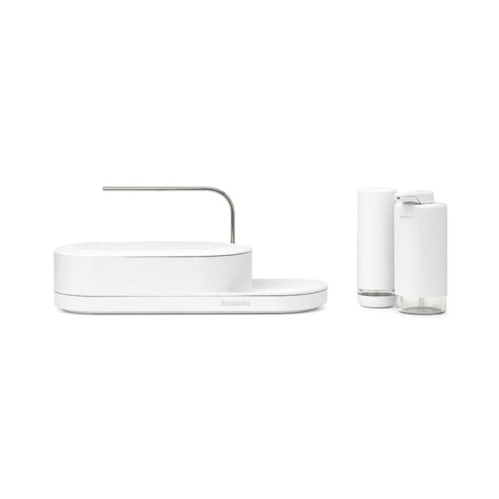 Brabantia SINKSTYLE Organizzatore lavello, set 3 - mineral fresh white