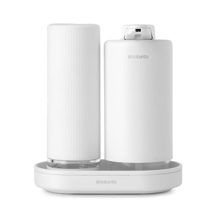 227967_product_shot_front_01-web_1_1.jpg Brabantia SINKSTYLE Set Dispenser e Dosatore sapone Squeezer, 2x 200 ml - mineral fresh white