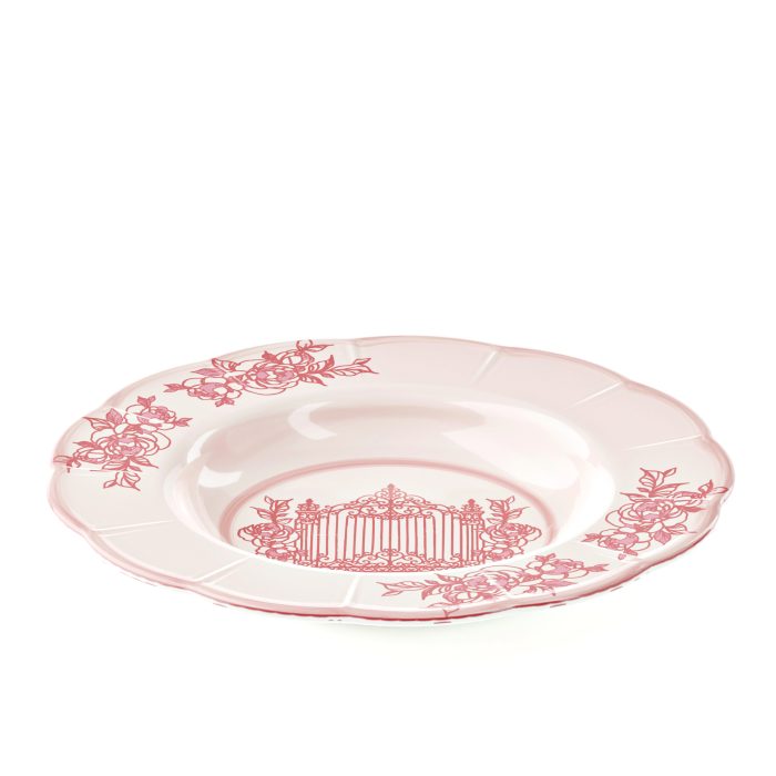 Guzzini JOSEPHINE Piatto fondo in melamina - rosa polvere