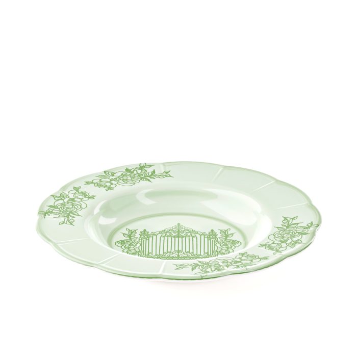 Guzzini JOSEPHINE Piatto fondo in melamina - verde polvere