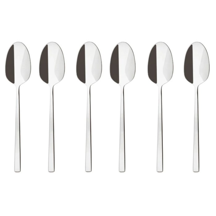 Sambonet ROCK Set 6 cucchiaini tè/caffè inox finitura lucida