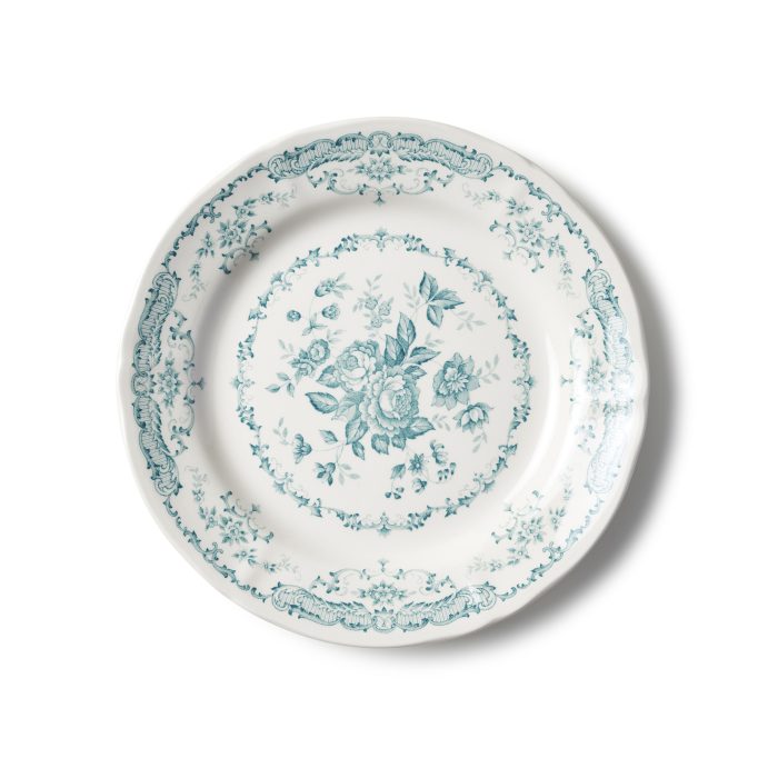 Bitossi ROSE Piatto piano 26cm turchese