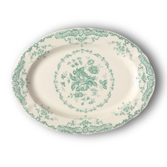 Bitossi ROSE Vassoio ovale 30,5cm turchese