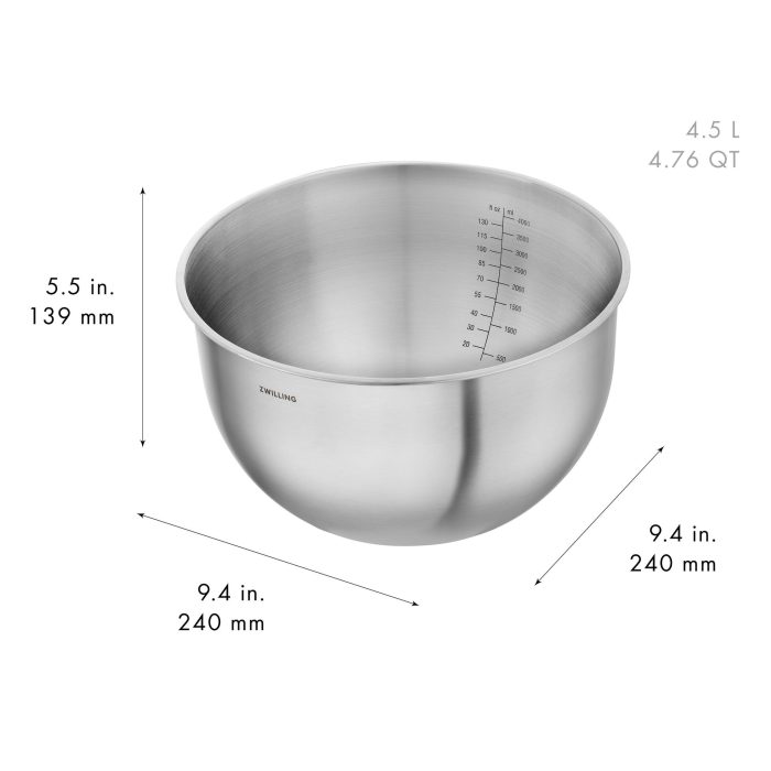 Zwilling FRESH&SAVE Set 3 ciotole in acciaio senza coperchio