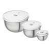 Zwilling FRESH&SAVE Set 3 ciotole sottovuoto acciaio S/M/L