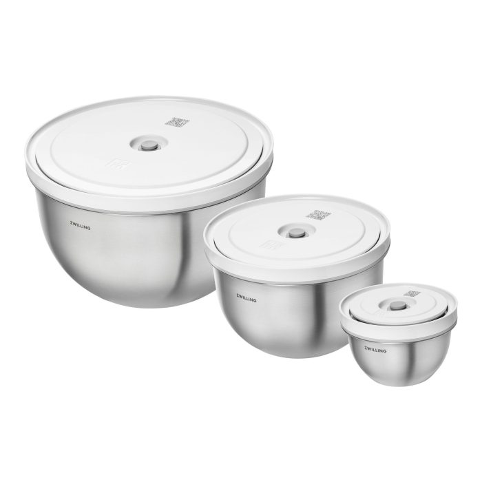 Zwilling FRESH&SAVE Set 3 ciotole sottovuoto acciaio S/M/L