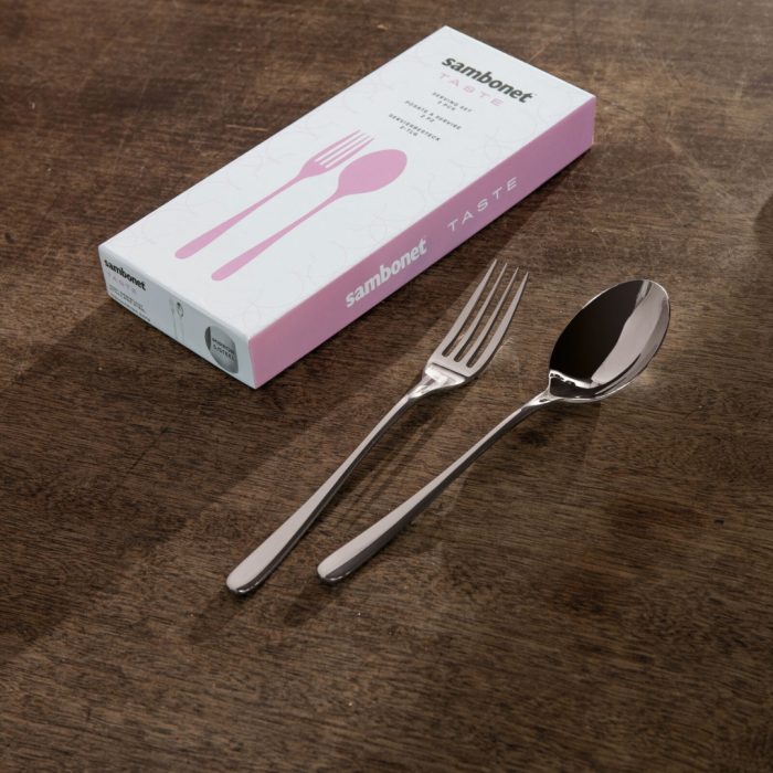 Sambonet TASTE Set 2 pezzi servire inox finitura lucida