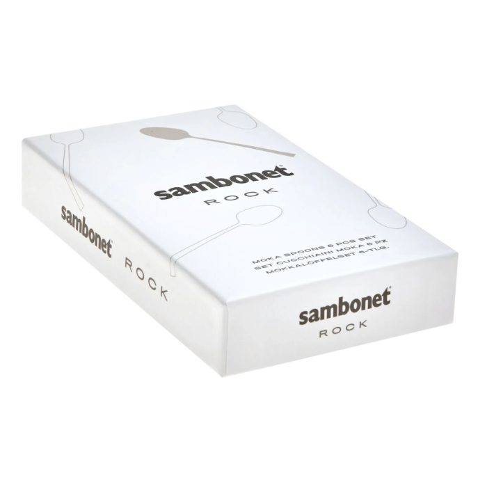 FOTO-POSATE-SAMBONET-32.jpg Sambonet ROCK Set 6 cucchiaini moka inox finitura lucida