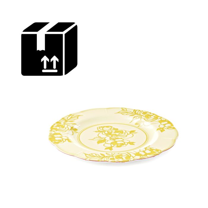 Guzzini JOSEPHINE Set piatti per 6 persone, 18 pezzi in melamina - giallo polvere