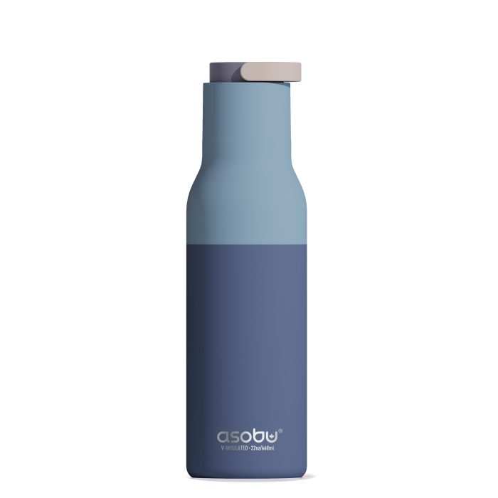 Asobu Pastel Ceramic METRO Bottiglia termica 650ml interno ceramica pastel blue
