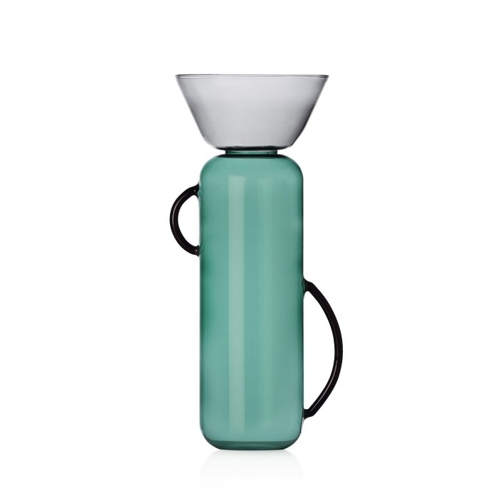 Ichendorf GELÉE Vaso grande 35cm grigio/petrolio