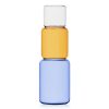 Ichendorf REVOLVE Vaso blu/ambra/trasparente 35cm