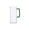 Ichendorf TUBE Brocca  trasparente con manico verde 120cl