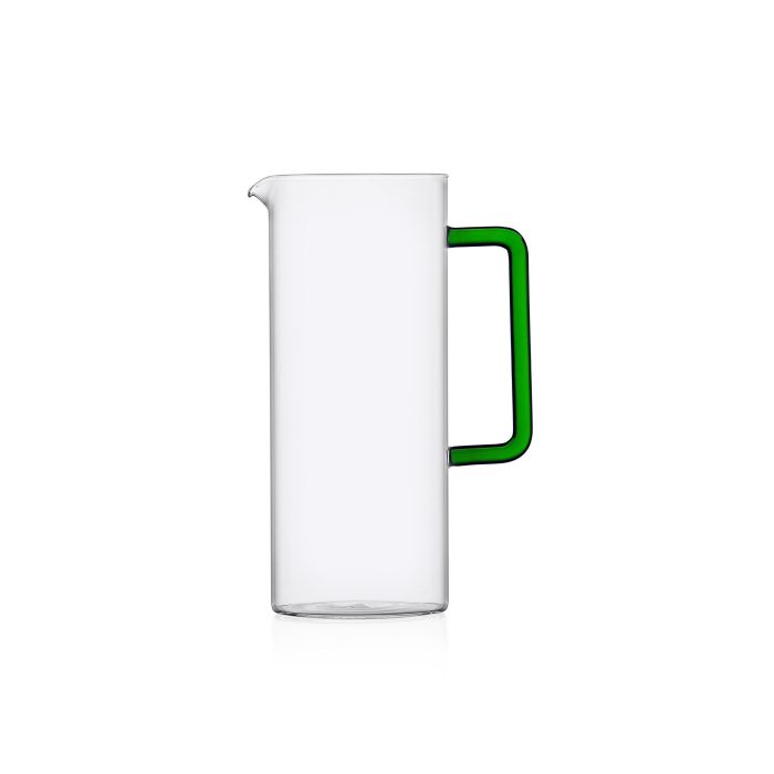Ichendorf TUBE Brocca  trasparente con manico verde 120cl
