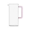 Senza-nome-38.jpg Ichendorf TUBE Brocca trasparente manico rosa 120cl