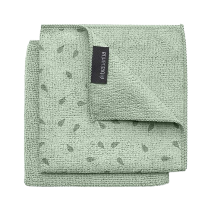 Brabantia Set 2 panni pulizia in microfibra jade green