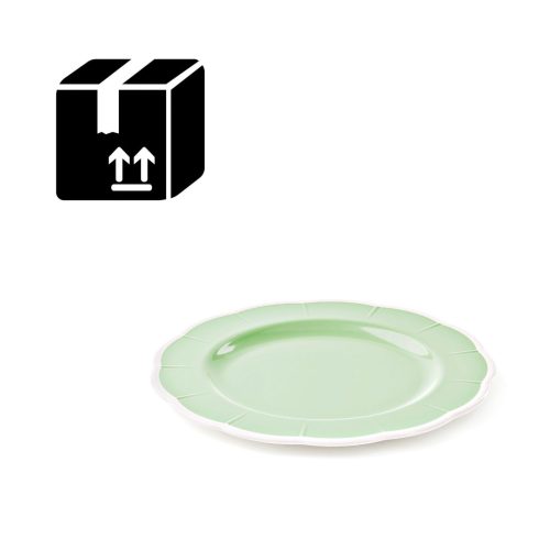 Guzzini FLORA Set piatti per 6 persone, 18 pezzi in melamina - verde polvere