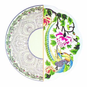 Seletti HYBRID TEODORA tovaglietta americana con sughero 37cm - multicolore