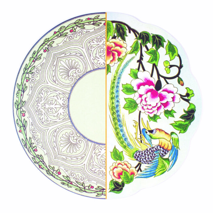 Seletti HYBRID TEODORA tovaglietta americana con sughero 37cm - multicolore