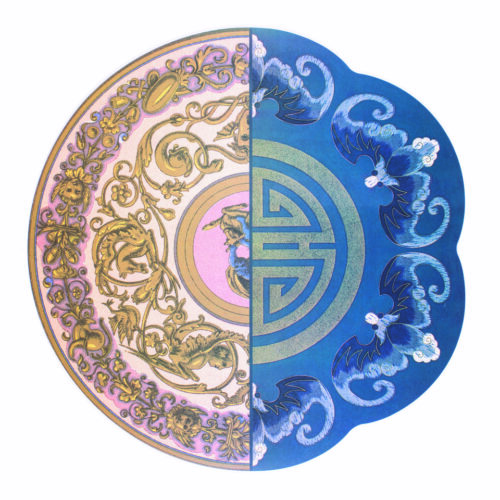 Seletti HYBRID TRUDE tovaglietta americana con sughero 37cm - multicolore