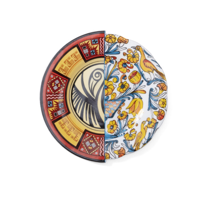 Seletti HYBRID 2.0 HUARICANGA piatto frutta in porcellana 20cm - multicolore