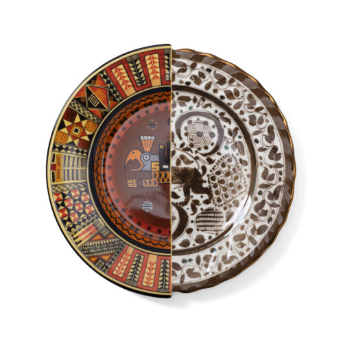 Seletti HYBRID 2.0 MITLA piatto piano in porcellana 27,5cm - multicolore