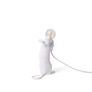 Seletti Luci MONKEY LAMP lampada in resina con corda - bianco